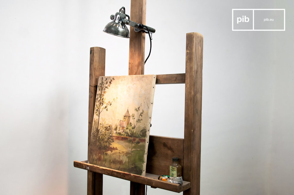 Lampe à étau en laiton argenté — vue 4