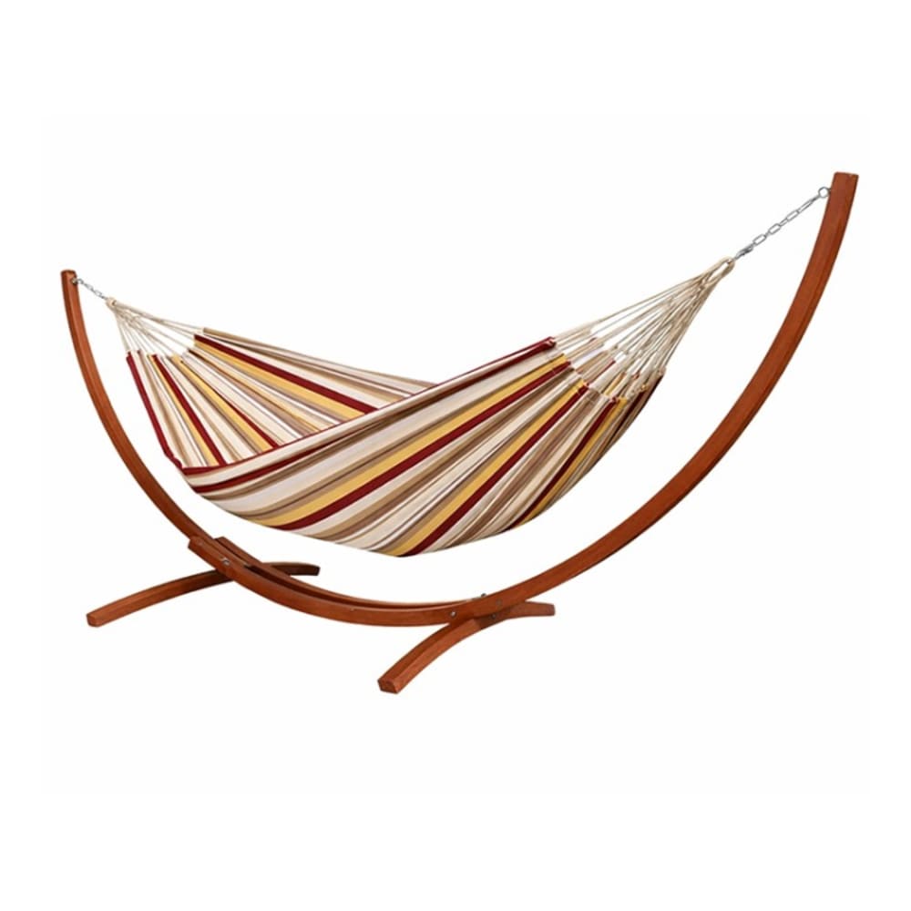 Hamac xl en coton multicolore - pied