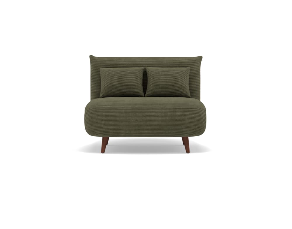 Banquette convertible - place velours vert