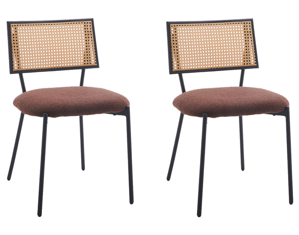 Lot de 2 chaises cannage