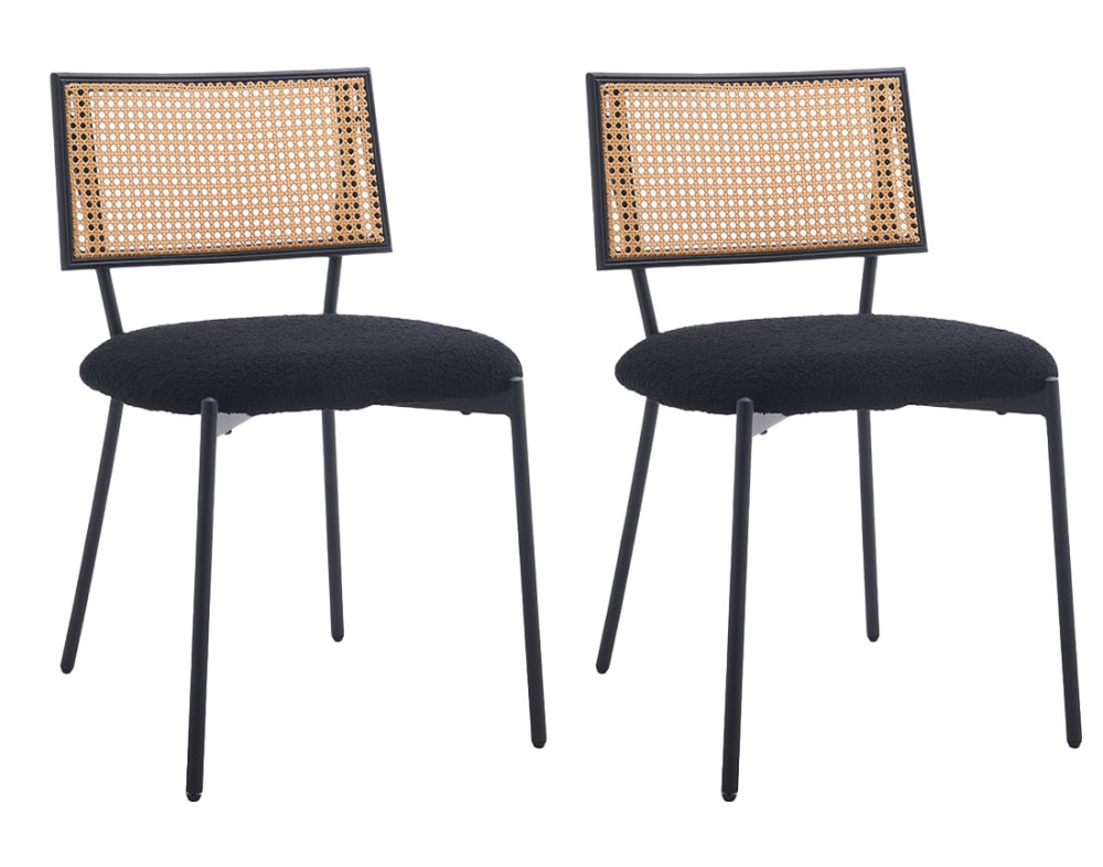 Lot de 2 chaises cannage