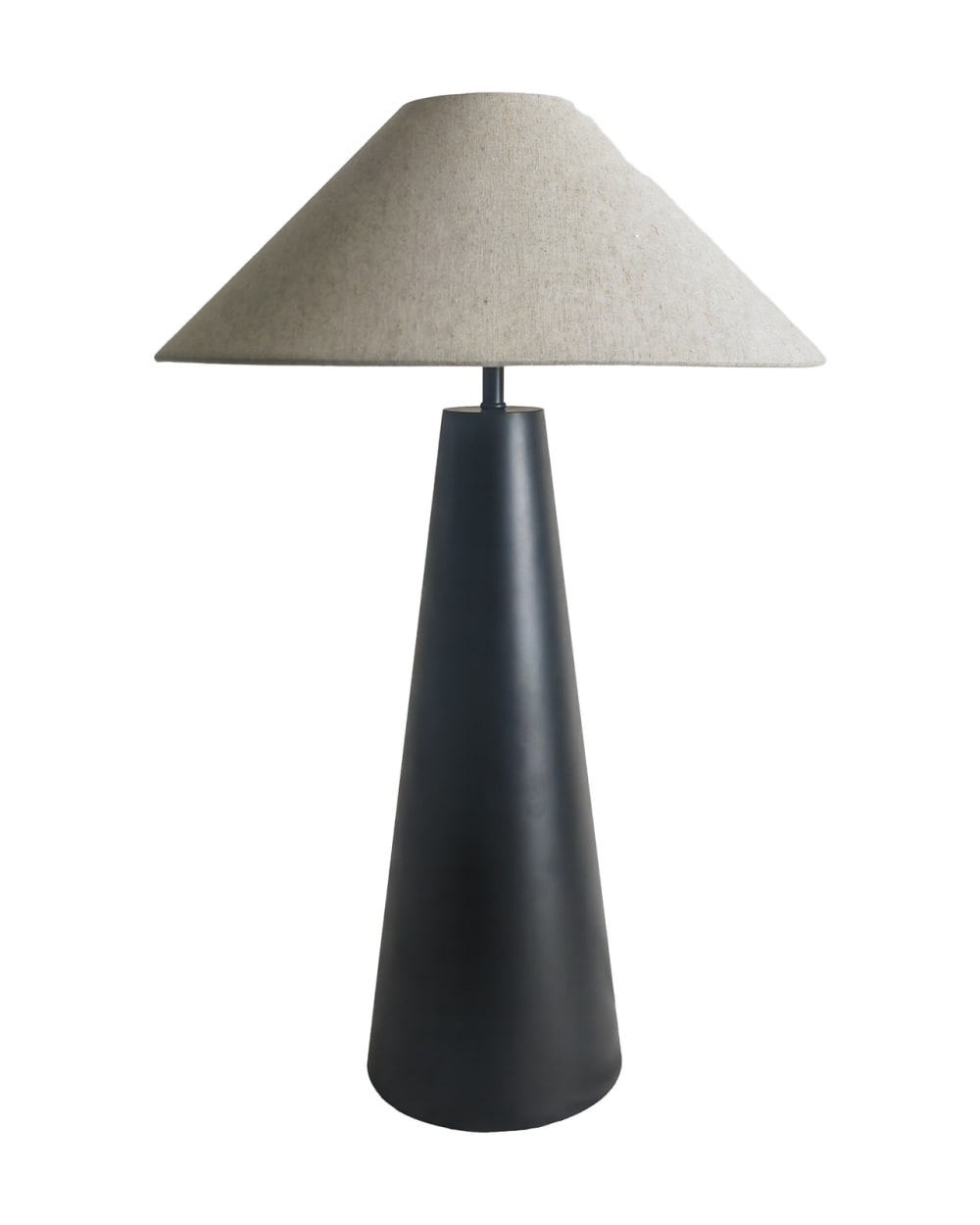 Lampe de table en bois - grise