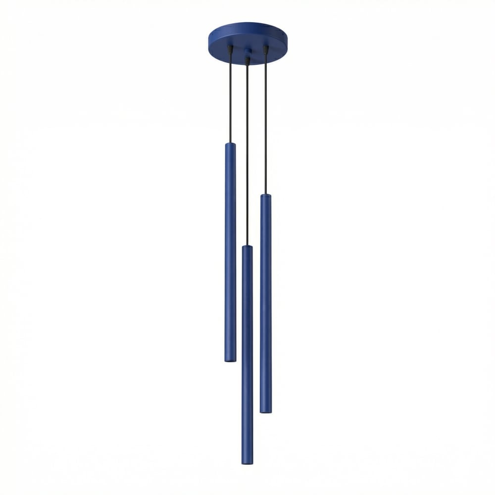 Lampe suspendues acier outremer h 115 cm