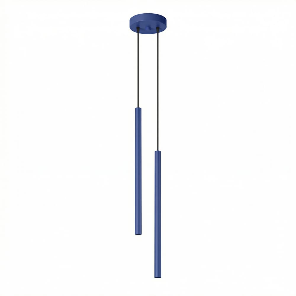 Lampe suspendues acier outremer h 118 cm