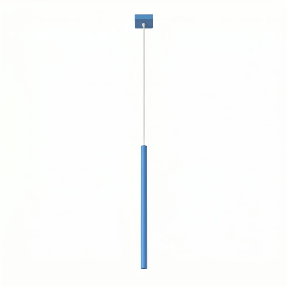 Lampe suspendues acier bleu clair h 120 cm