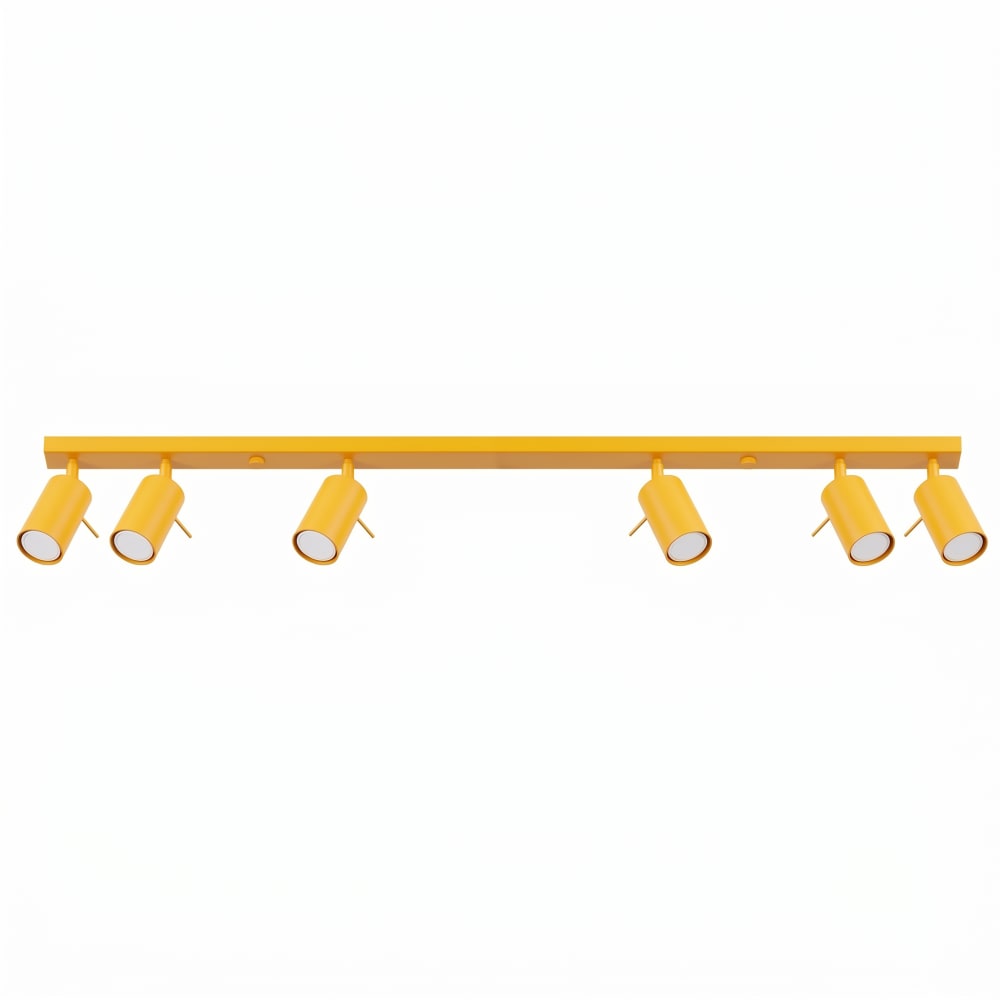 plafonniers acier jaune