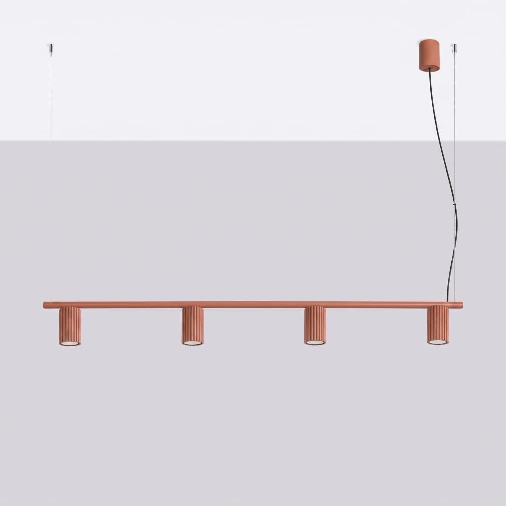 Kronleuchter aus Aluminium in rotocker - Maisons Du Monde