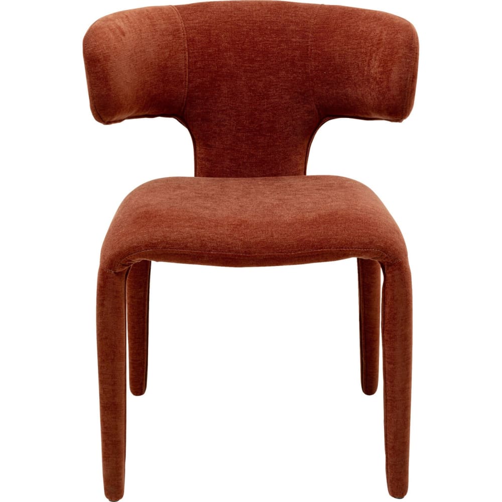 chaise en polyester rouge