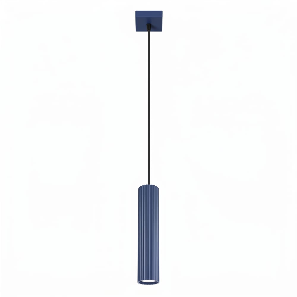 Lampe suspendues aluminium outremer h 118 cm