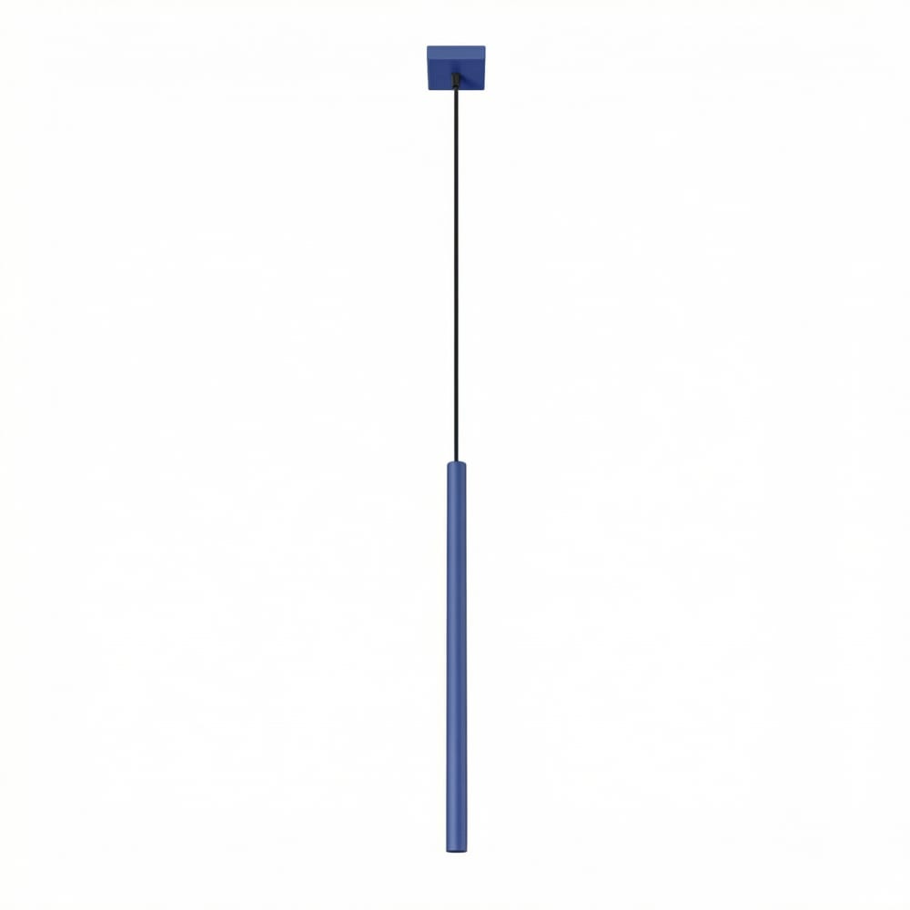 Lampe suspendues acier outremer h 120 cm