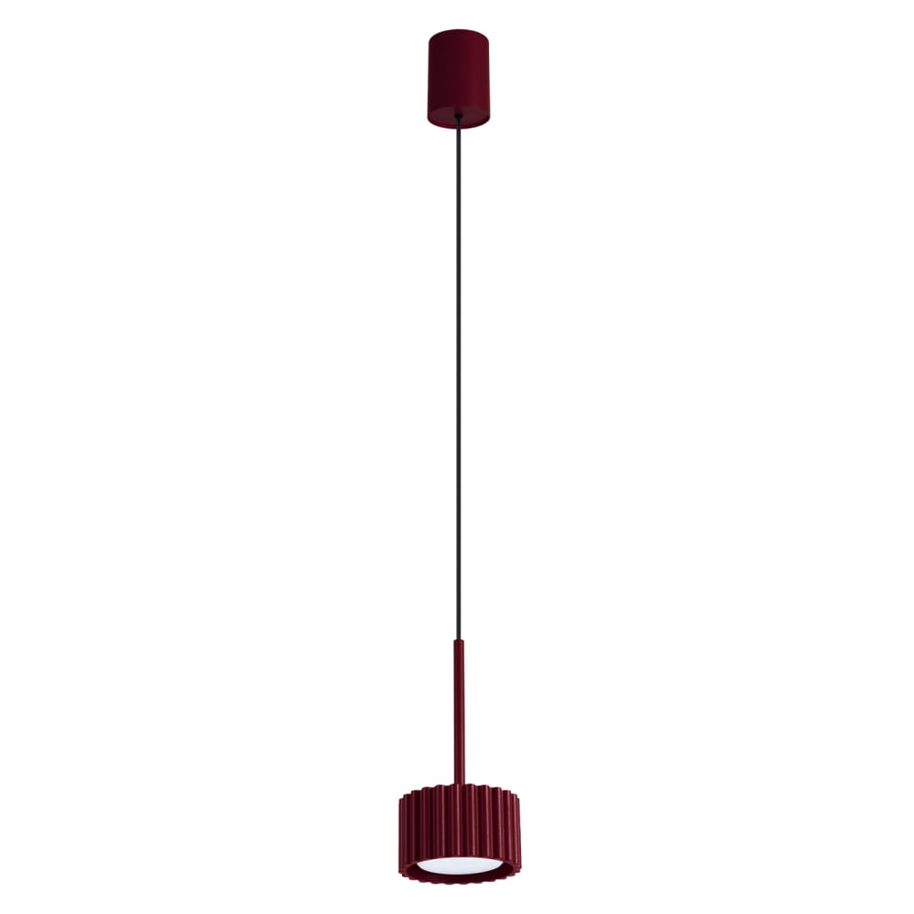 Lampe suspendues aluminium bordeaux h 125 cm Lampe suspendues aluminium bordeaux h 125 cm