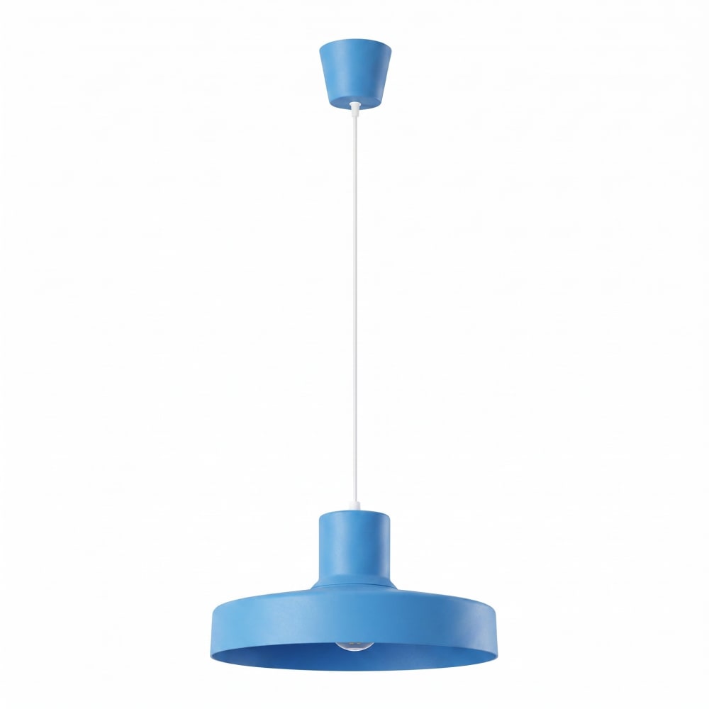 Sollux Lighting Hängeleuchten aus Stahl in hellblau style modern - Edelstahl