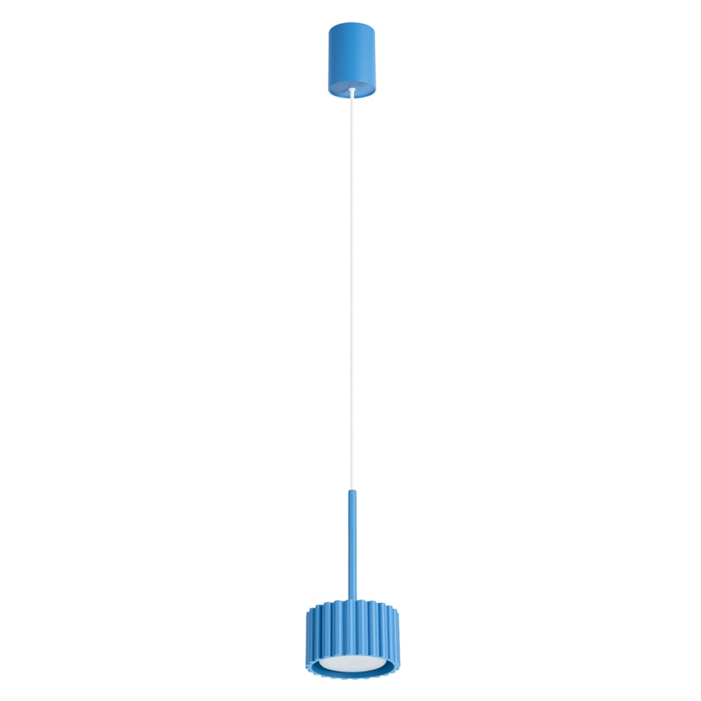 Lampe suspendues aluminium bleu clair h 125 cm Lampe suspendues aluminium bleu clair h 125 cm