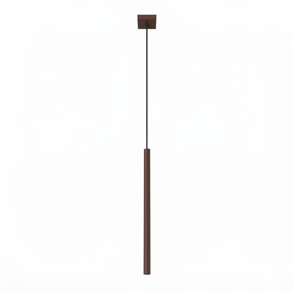 Lampe suspendues acier marron h 120 cm