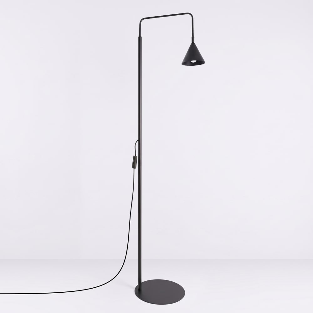 Lampadaires acier noir h 165 cm — vue 3