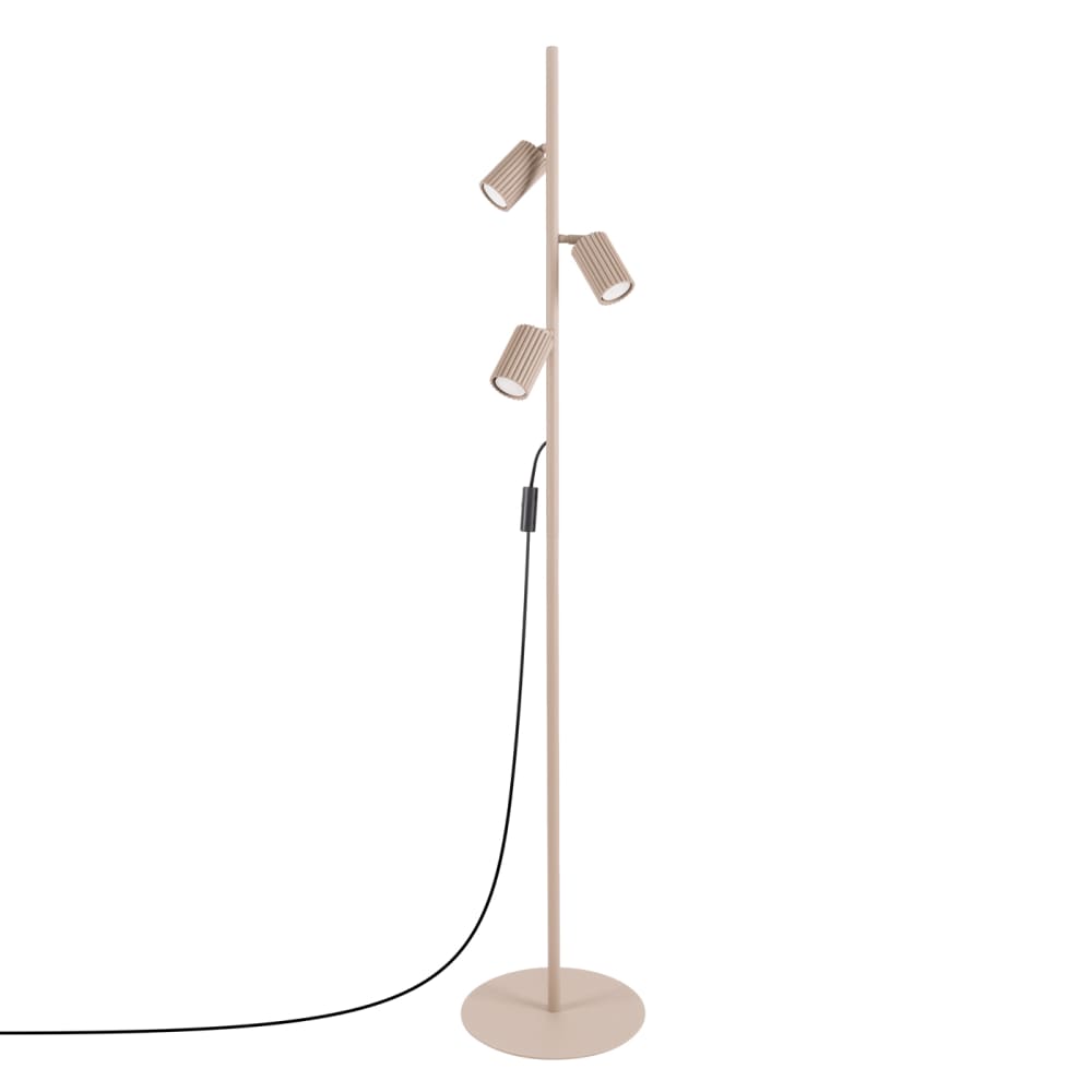 Lampadaires aluminium taupe h 155 cm