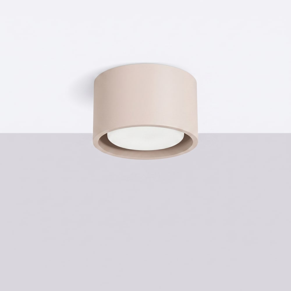 Plafonniers aluminium taupe h 6 cm — vue 3