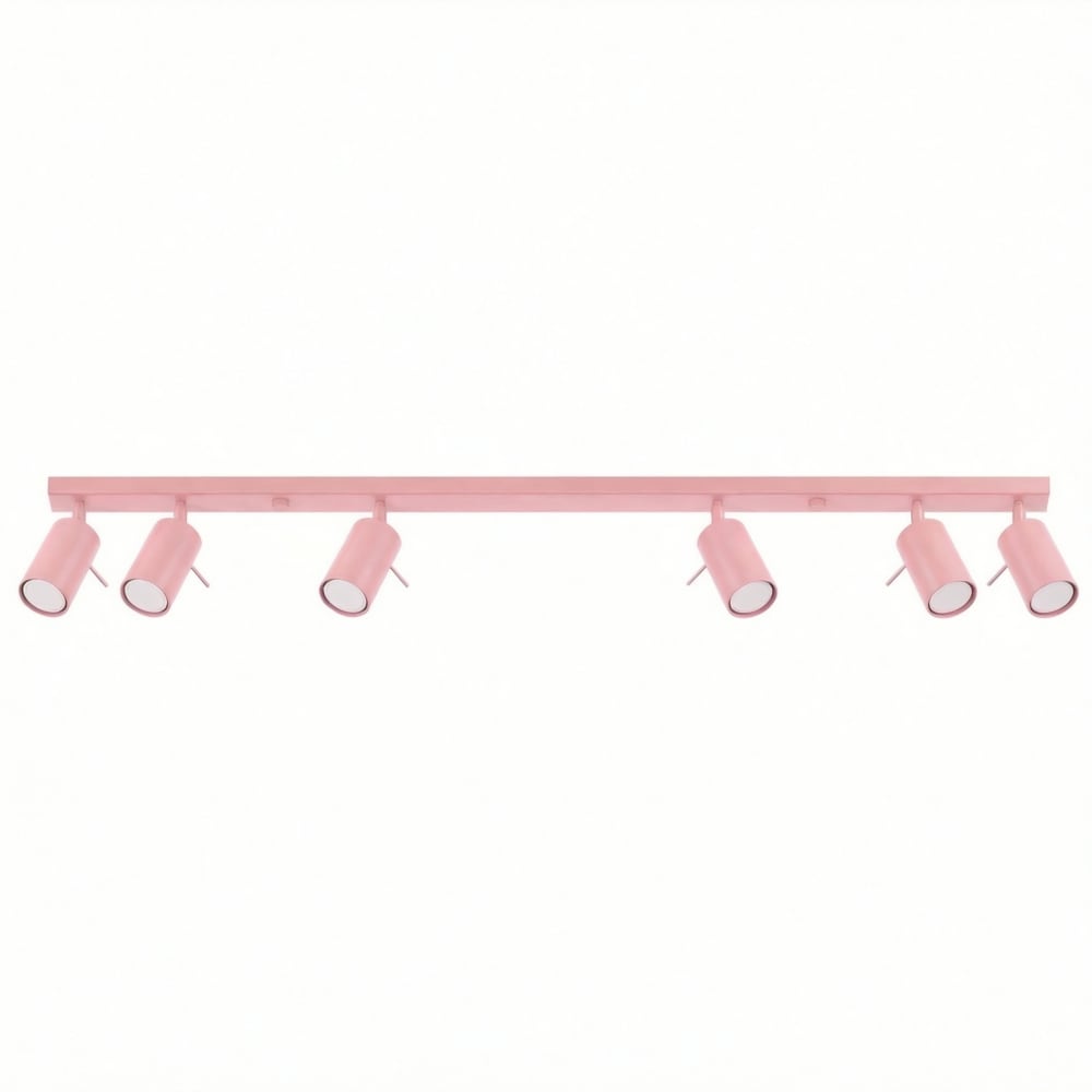Plafonniers acier rose