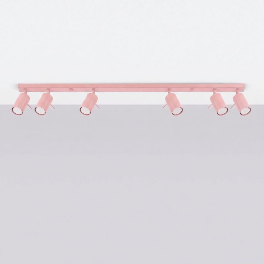 Plafonniers acier rose h 16 cm — vue 3