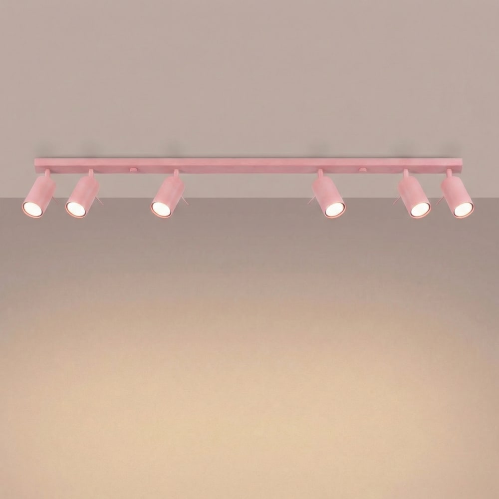 Plafonniers acier rose h 16 cm — vue 4
