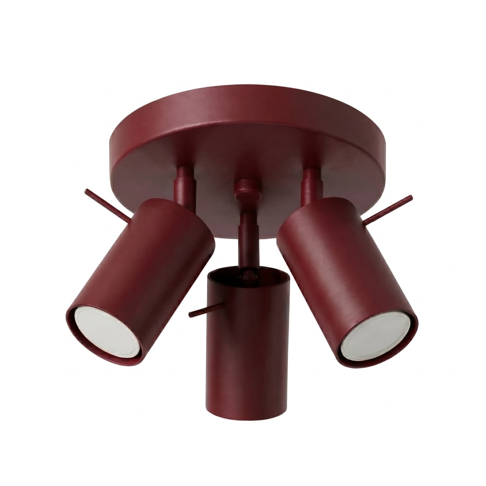 plafonniers acier bordeaux