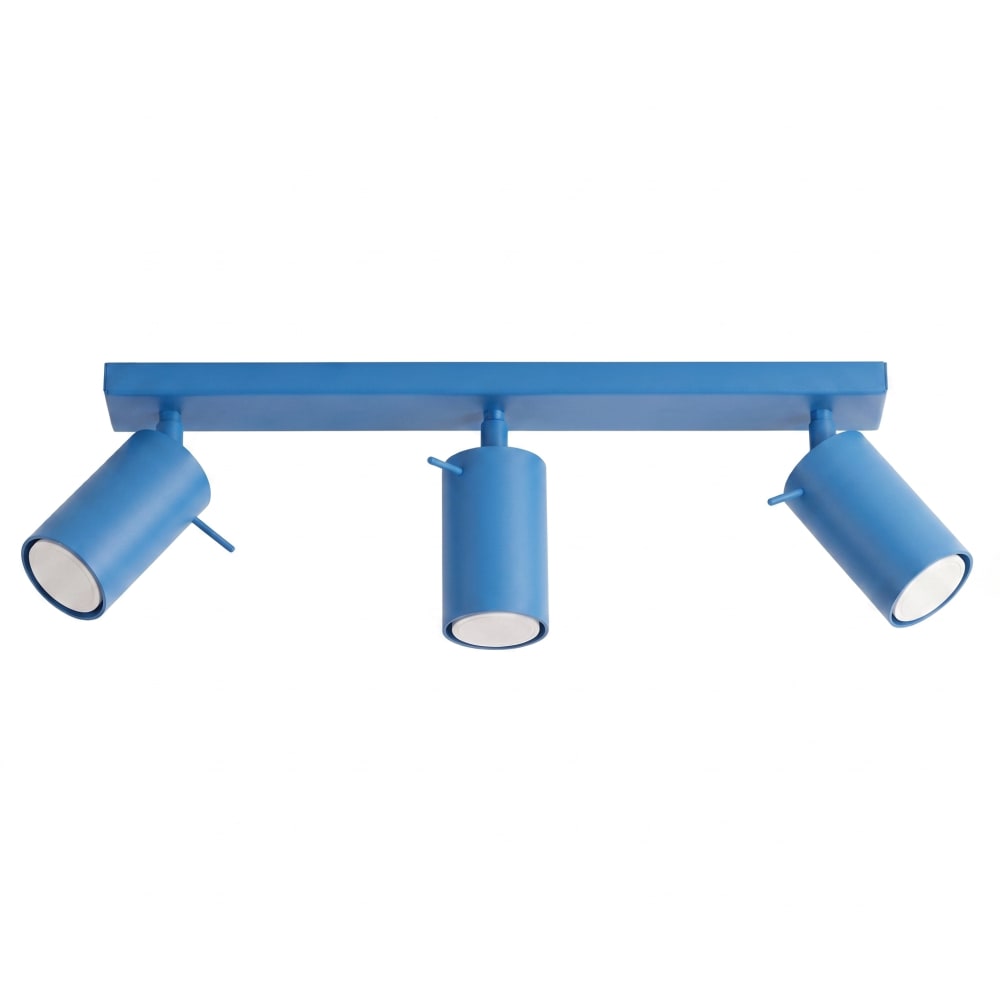 plafonniers acier bleu