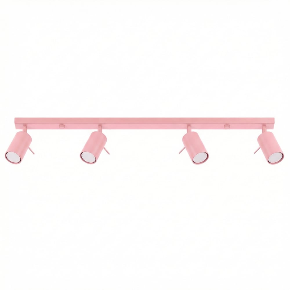 plafonniers acier rose
