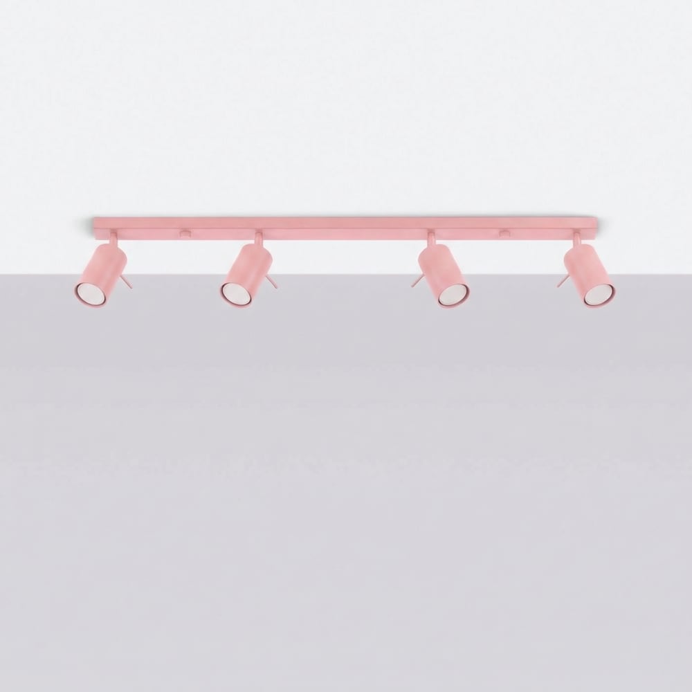 Plafonniers acier rose h 16 cm — vue 3