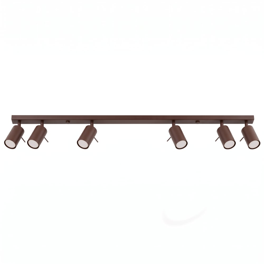 plafonniers acier marron