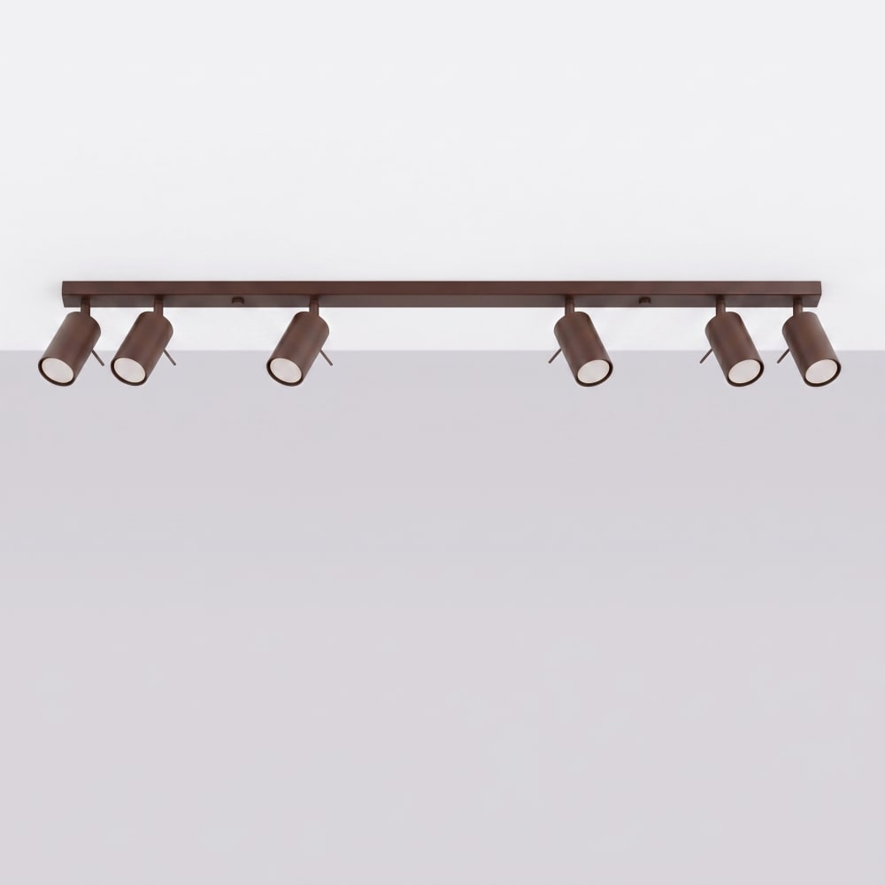 Plafonniers acier marron h 16 cm — vue 3