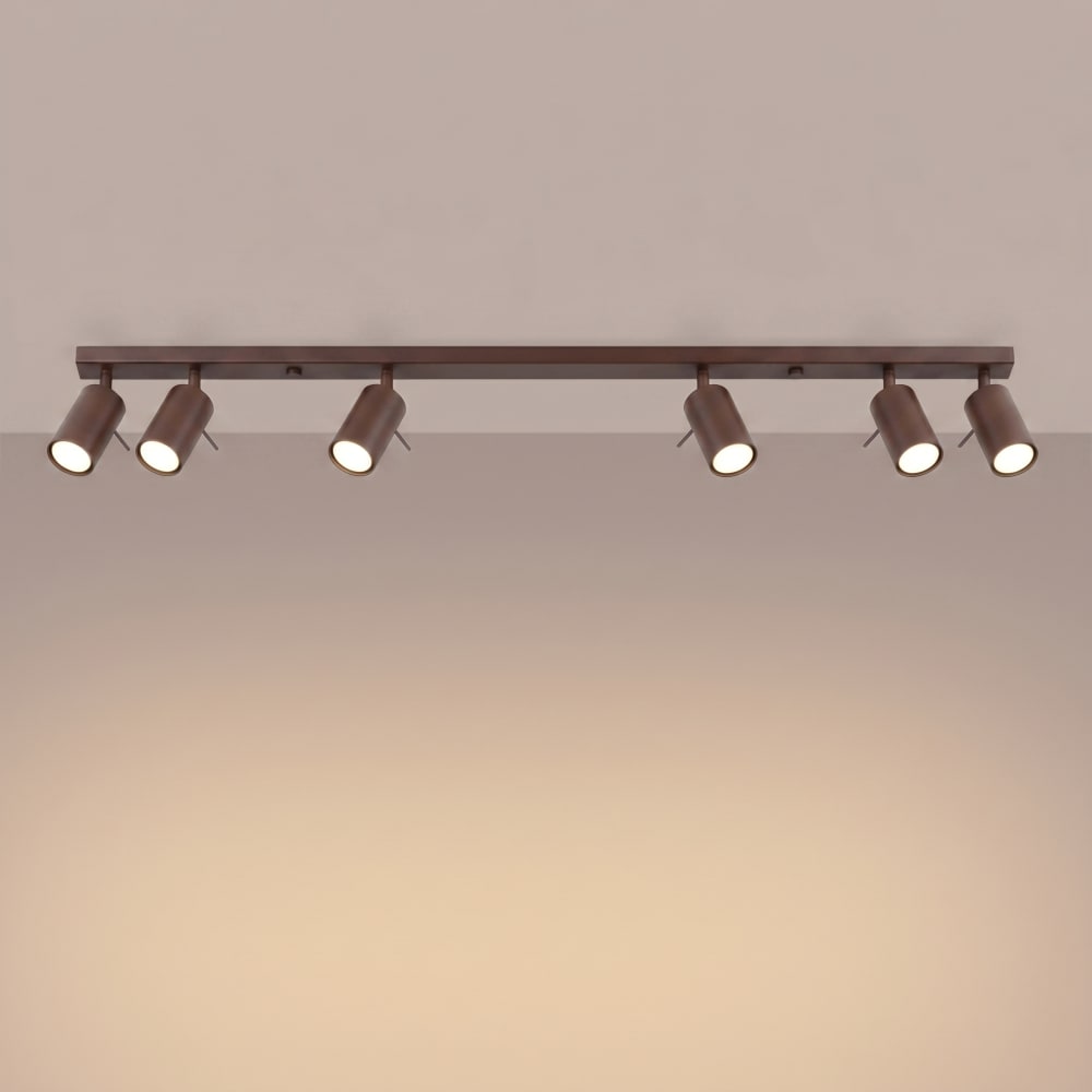 Plafonniers acier marron h 16 cm — vue 4
