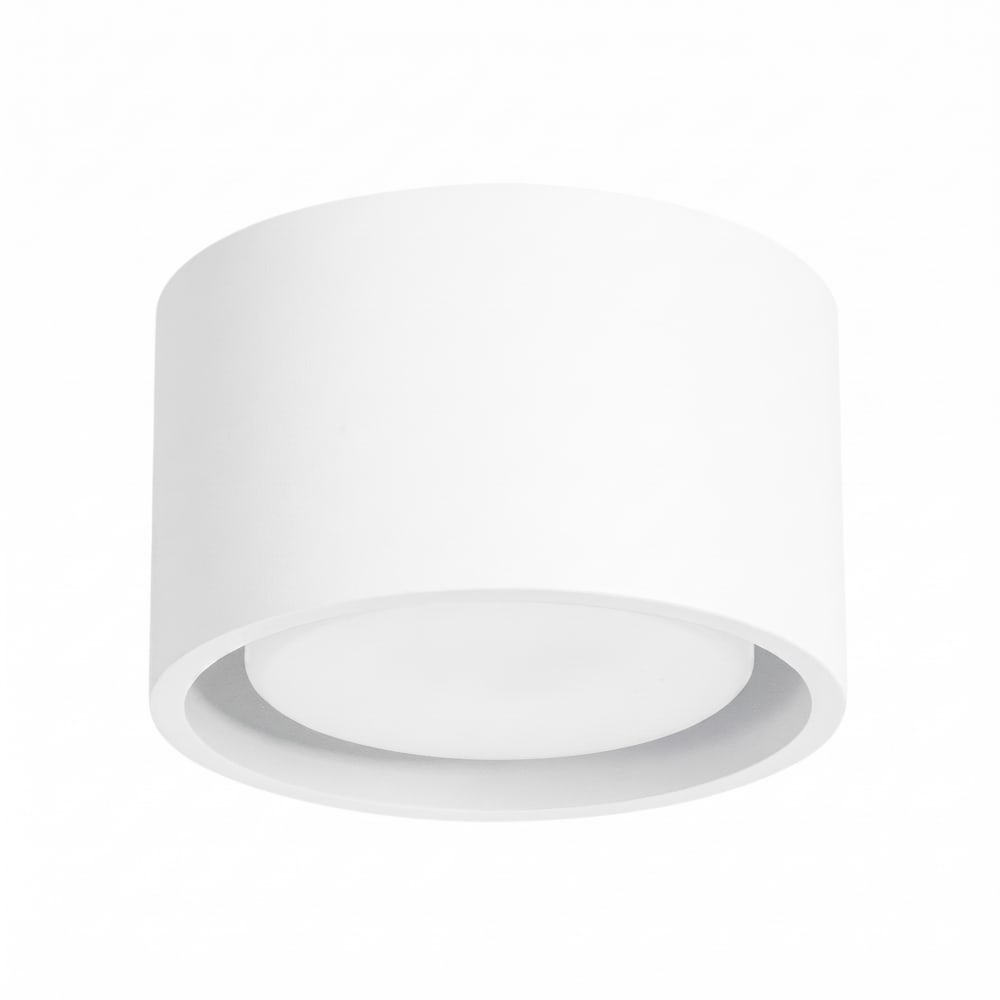 Plafonniers aluminium blanc h 6 cm