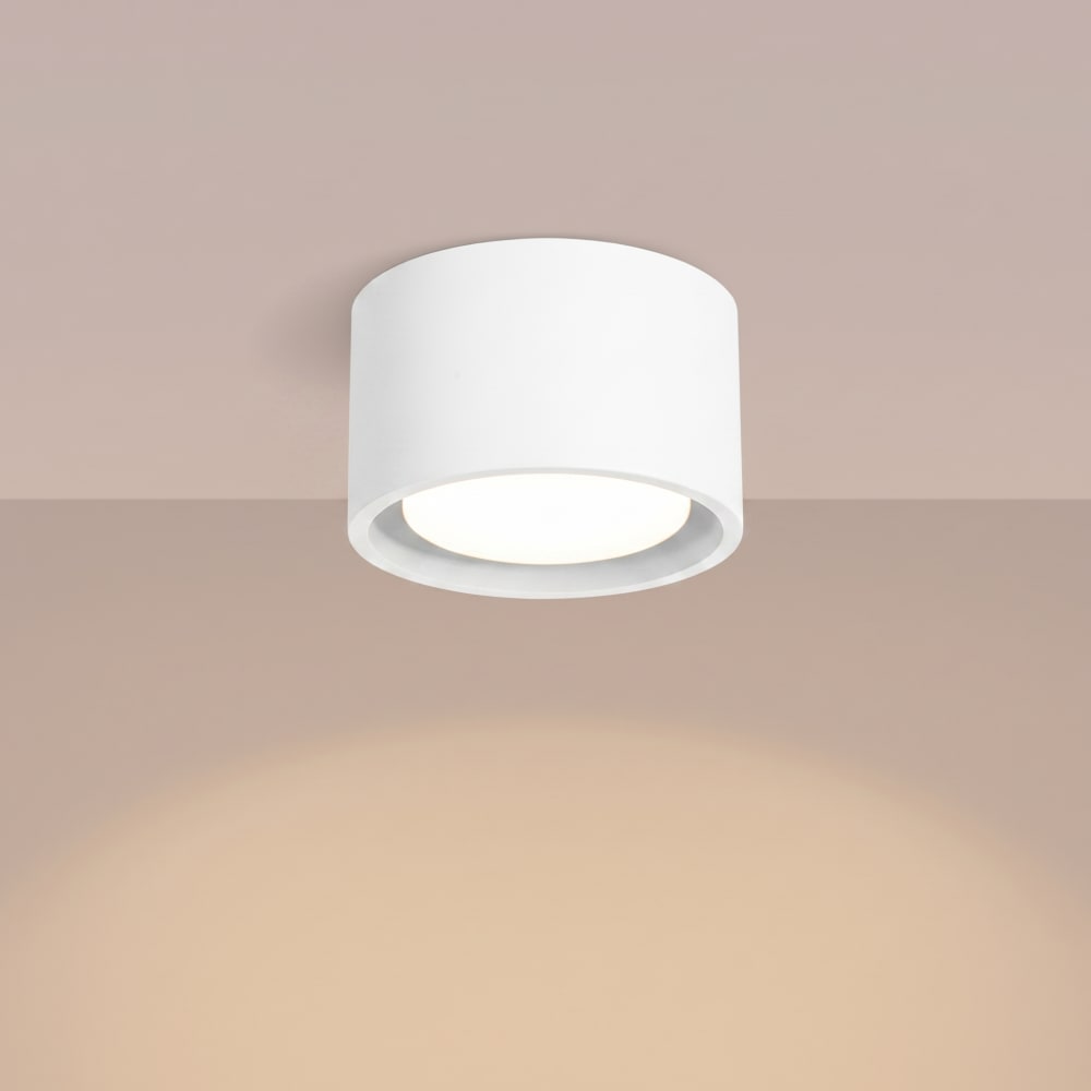 Plafonniers aluminium blanc h 6 cm — vue 4