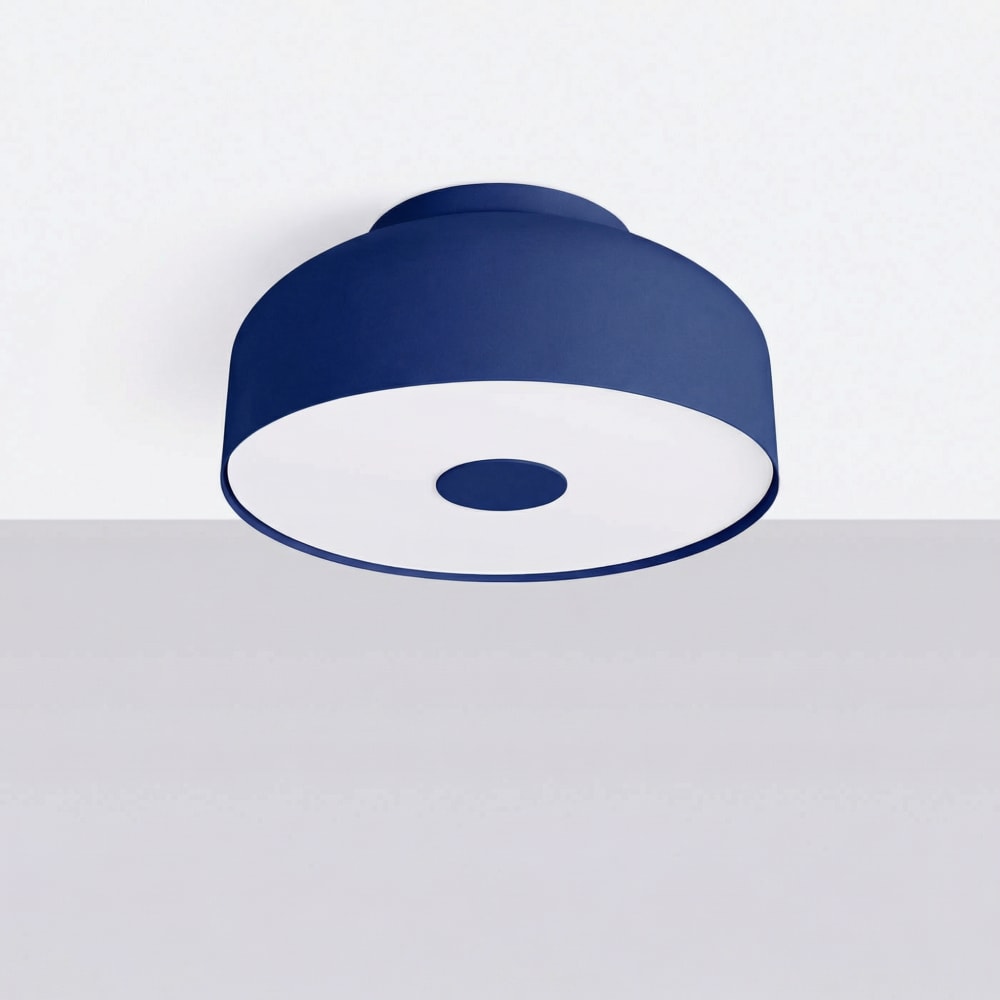 Plafonniers acier/pvc outremer h 15 cm — vue 3