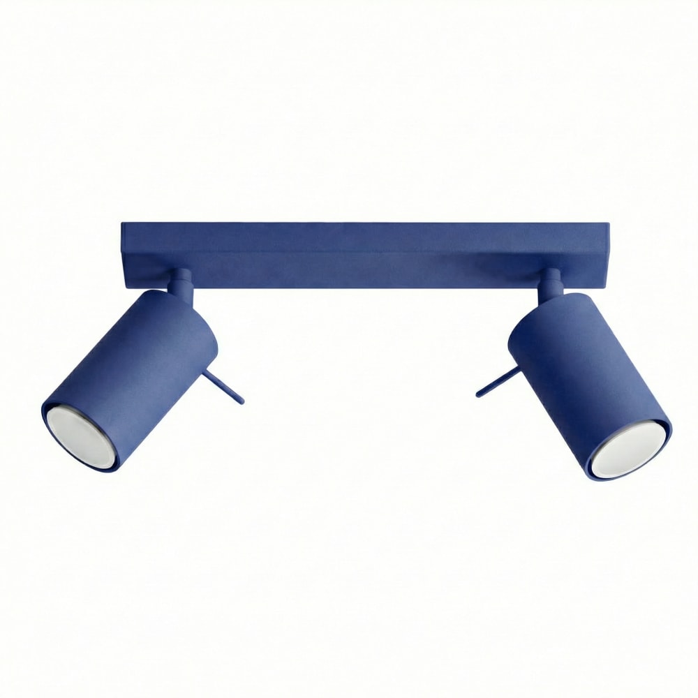 Plafonniers acier outremer h 16 cm
