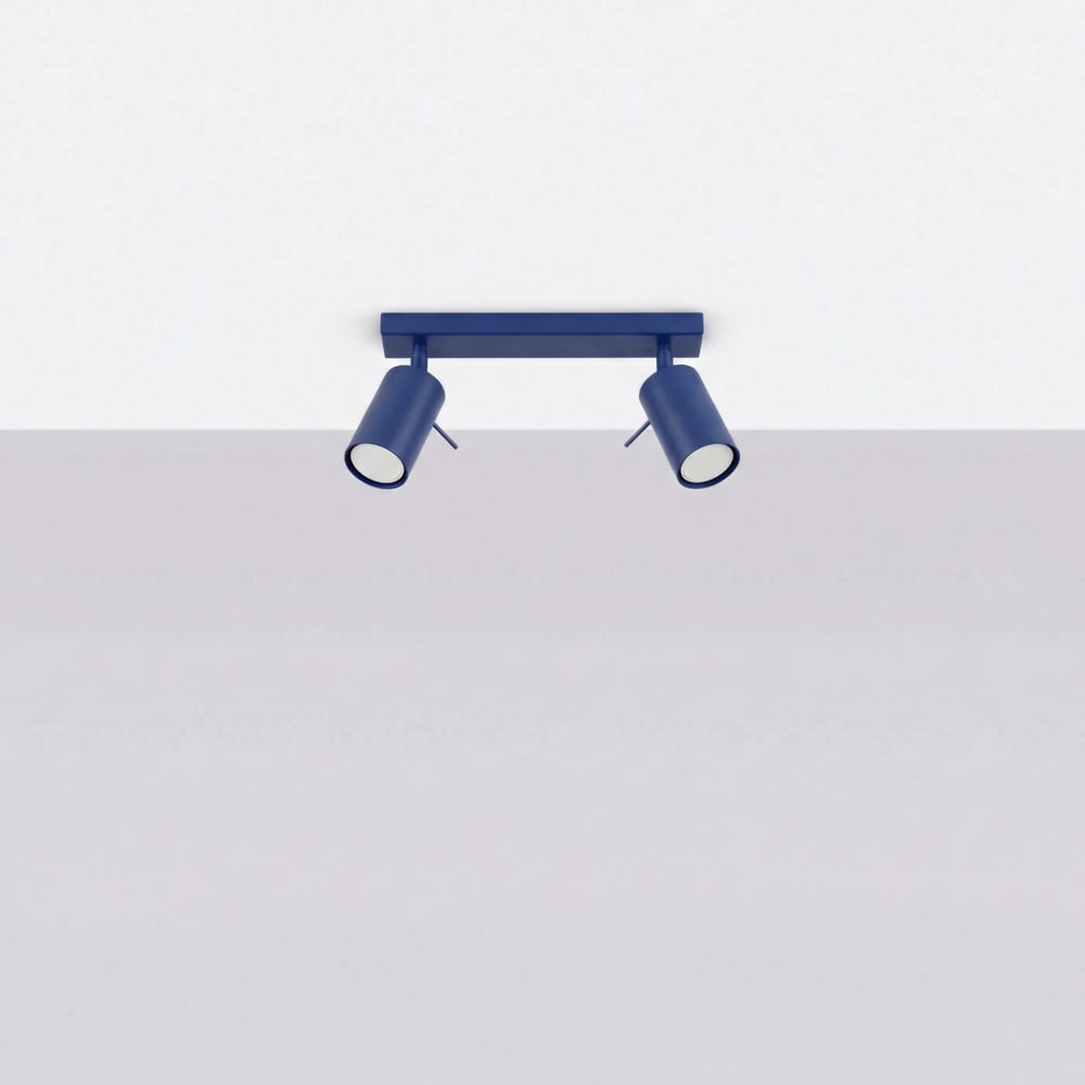 Plafonniers acier outremer h 16 cm — vue 3