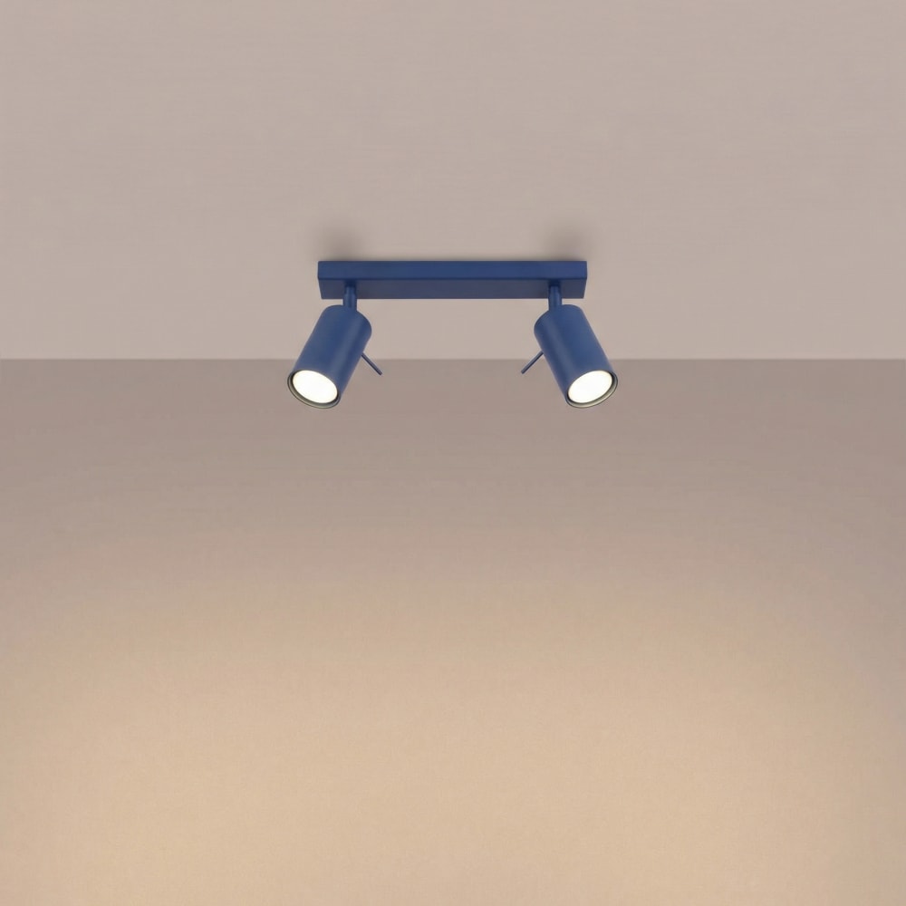 Plafonniers acier outremer h 16 cm — vue 4