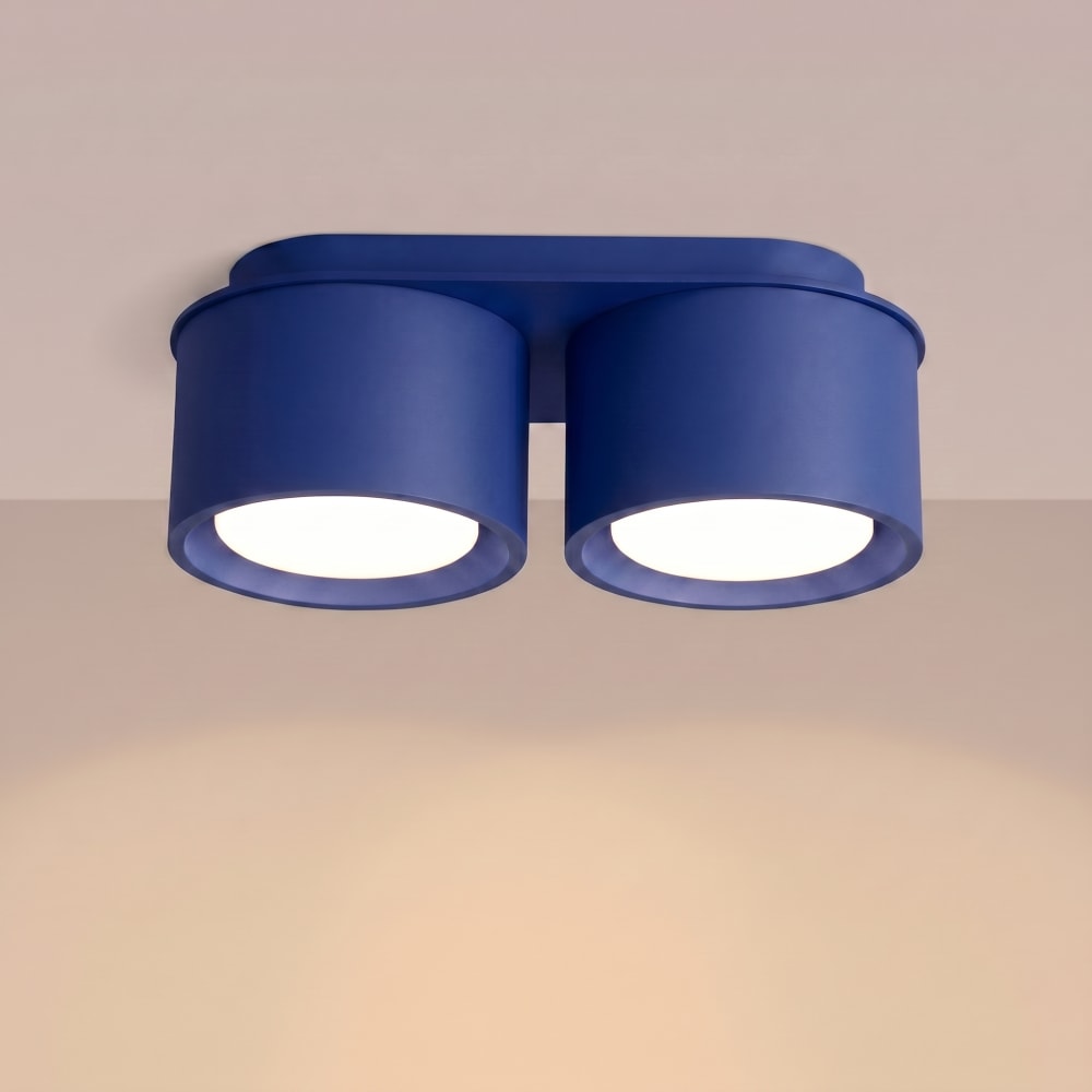 Plafonniers aluminium outremer h 8 cm — vue 4