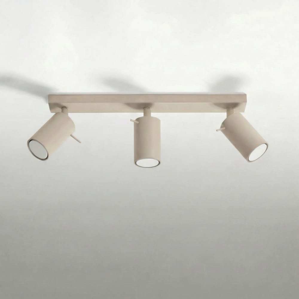 Plafonniers acier taupe h 16 cm — vue 3