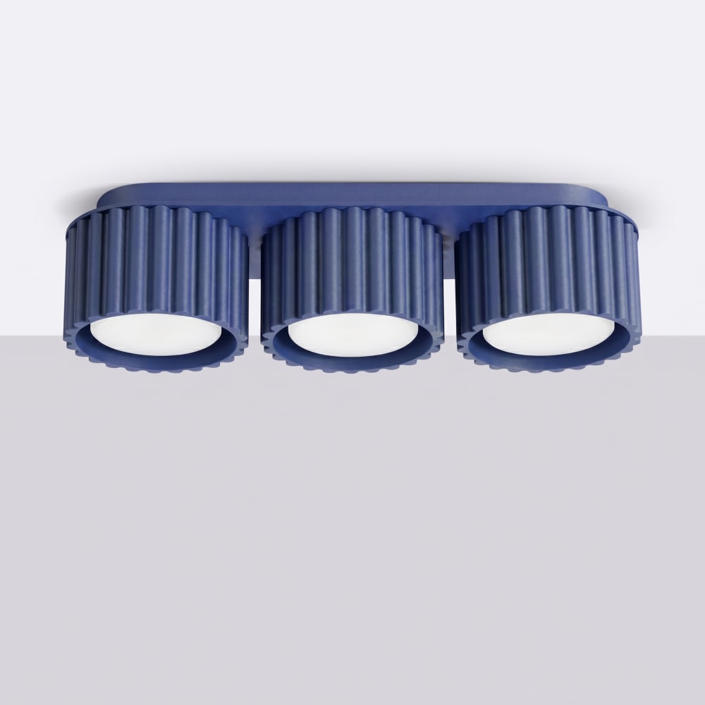 Plafonniers aluminium outremer h 8 cm — vue 3