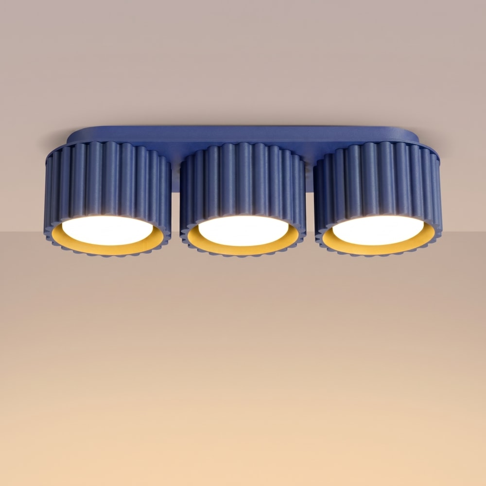 Plafonniers aluminium outremer h 8 cm — vue 4