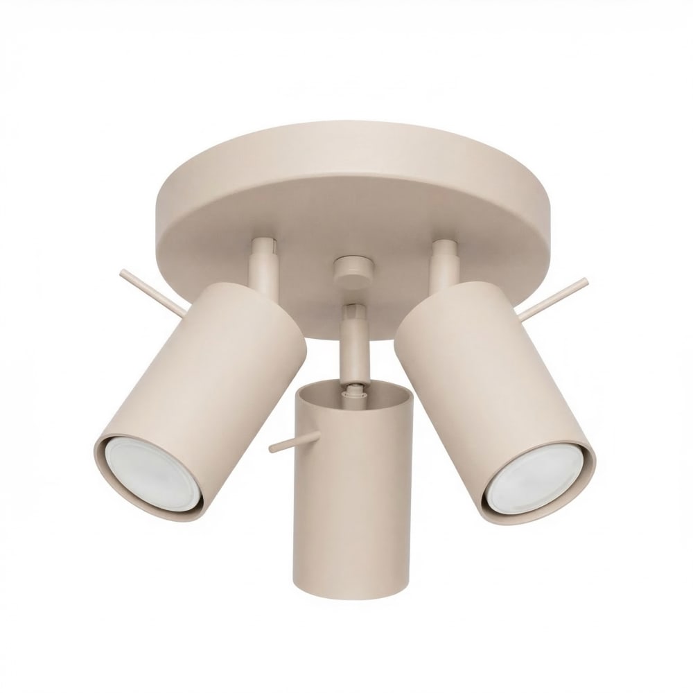 plafonniers acier taupe