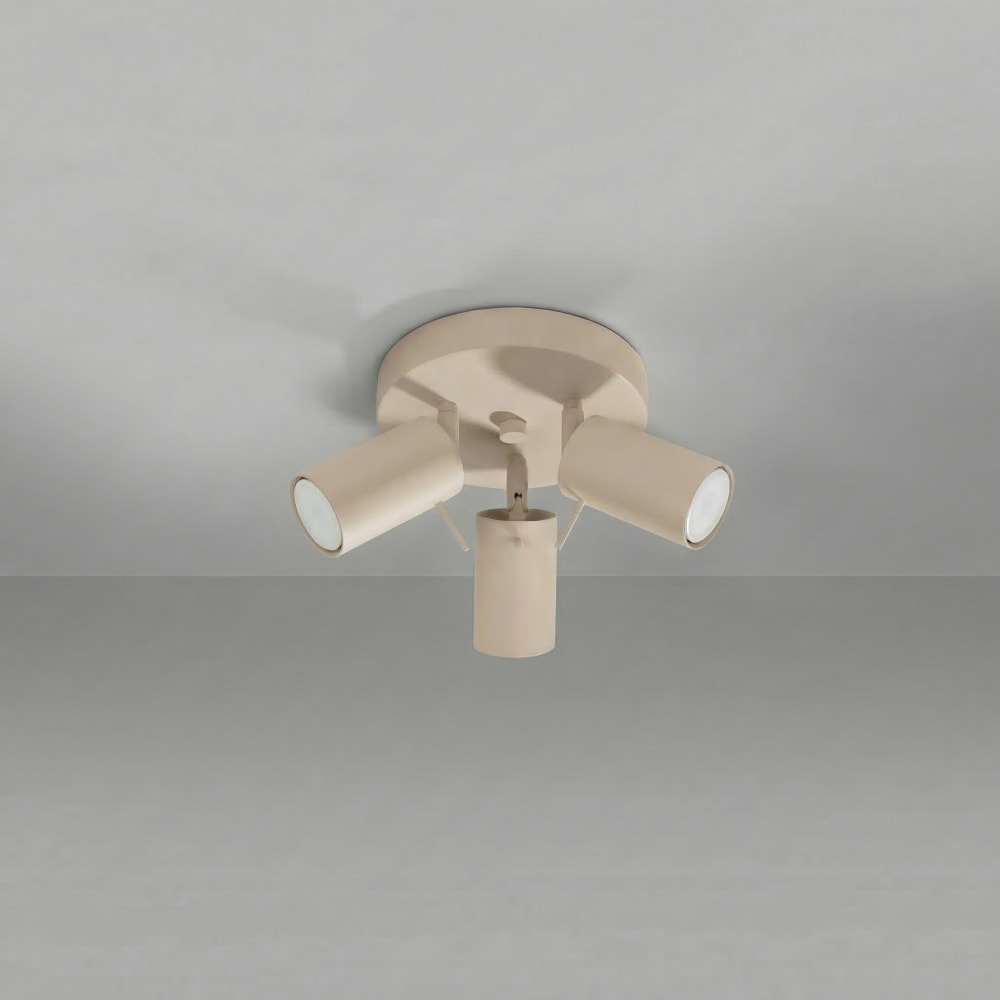 Plafonniers acier taupe h 14.5 cm — vue 3