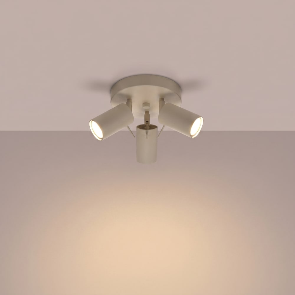 Plafonniers acier taupe h 14.5 cm — vue 4