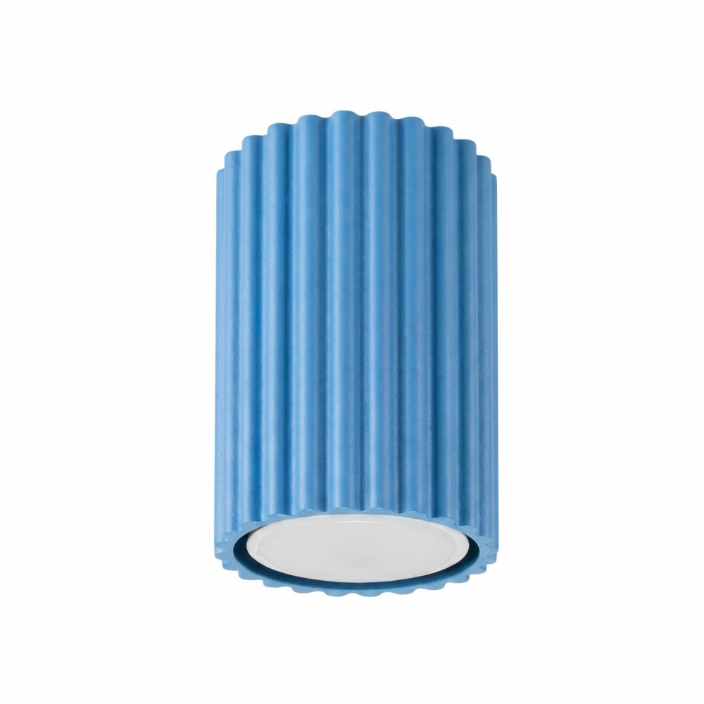 Plafonniers aluminium bleu clair h 10 cm