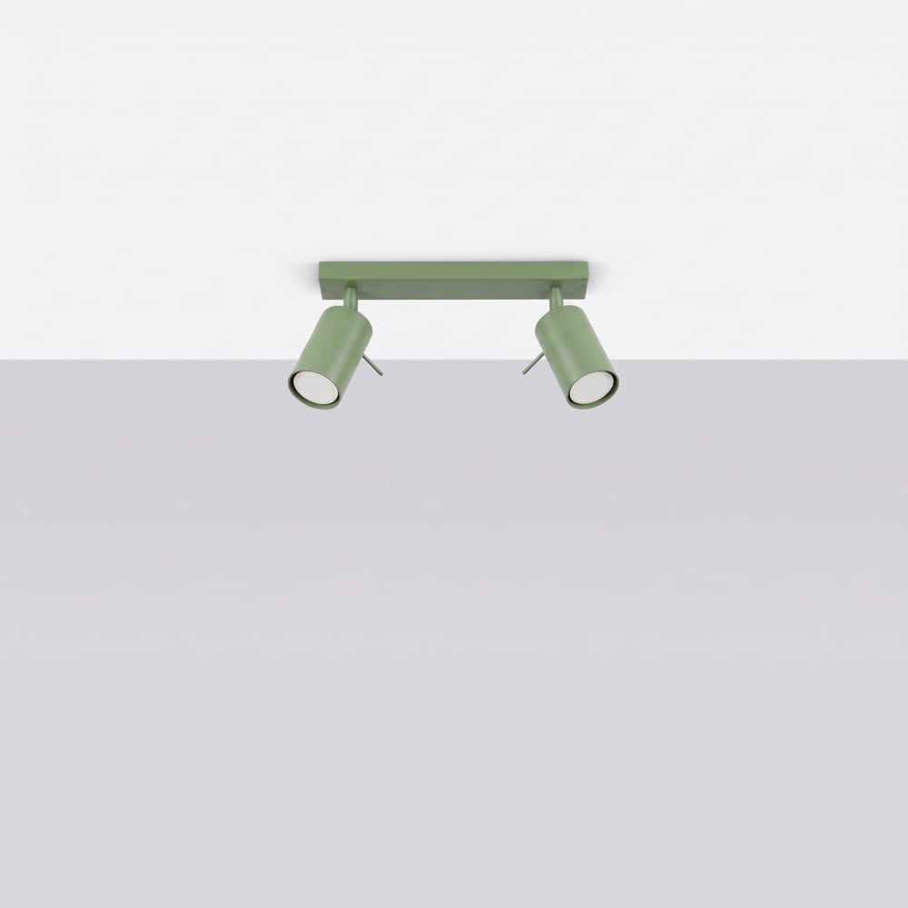 Plafonniers acier sauge h 16 cm — vue 3