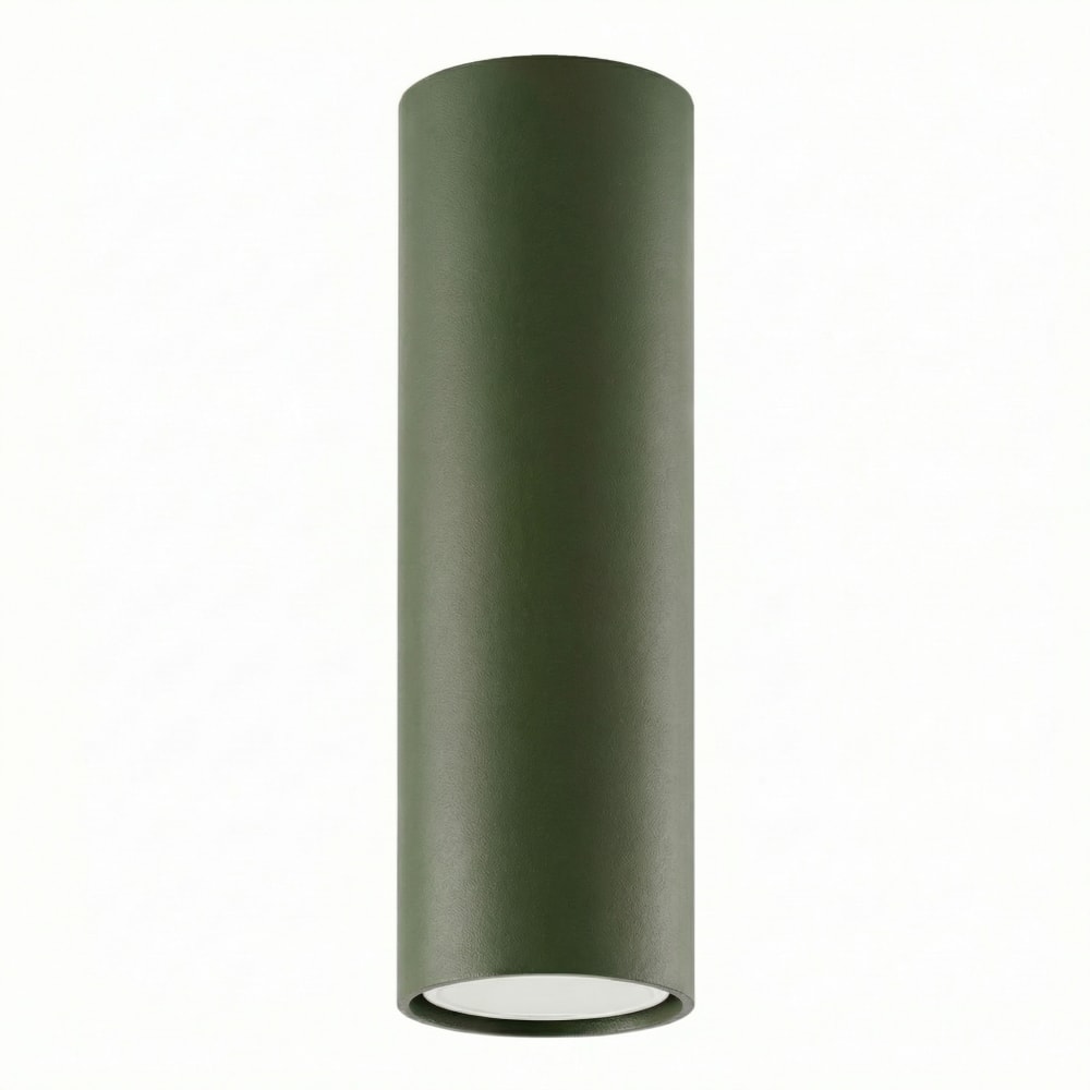 Plafonniers acier vert olive h 20 cm