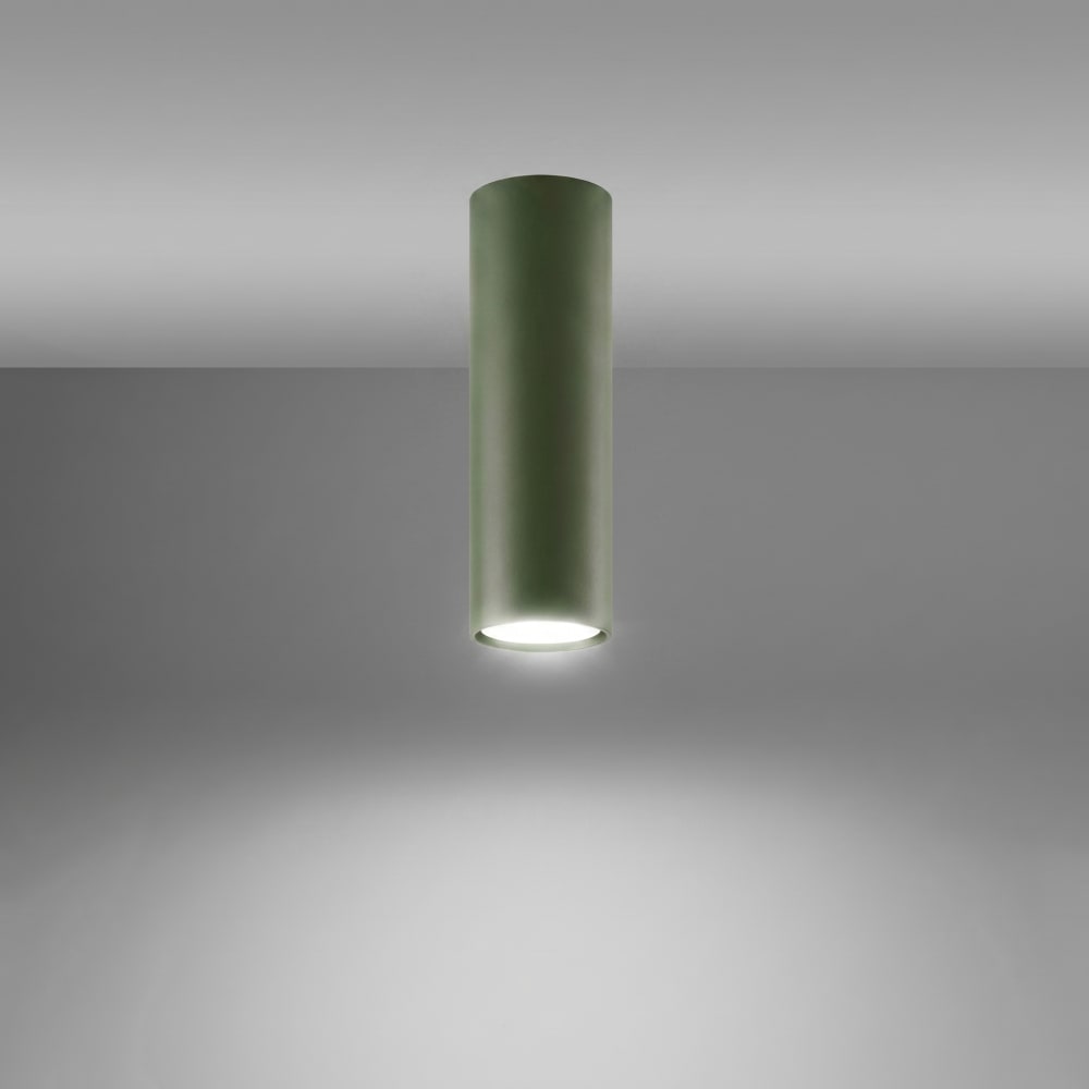Plafonniers acier vert olive h 20 cm — vue 4