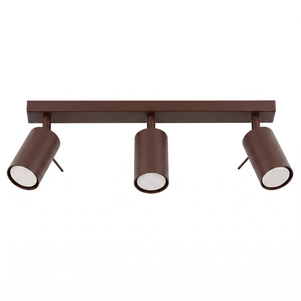 plafonniers acier marron
