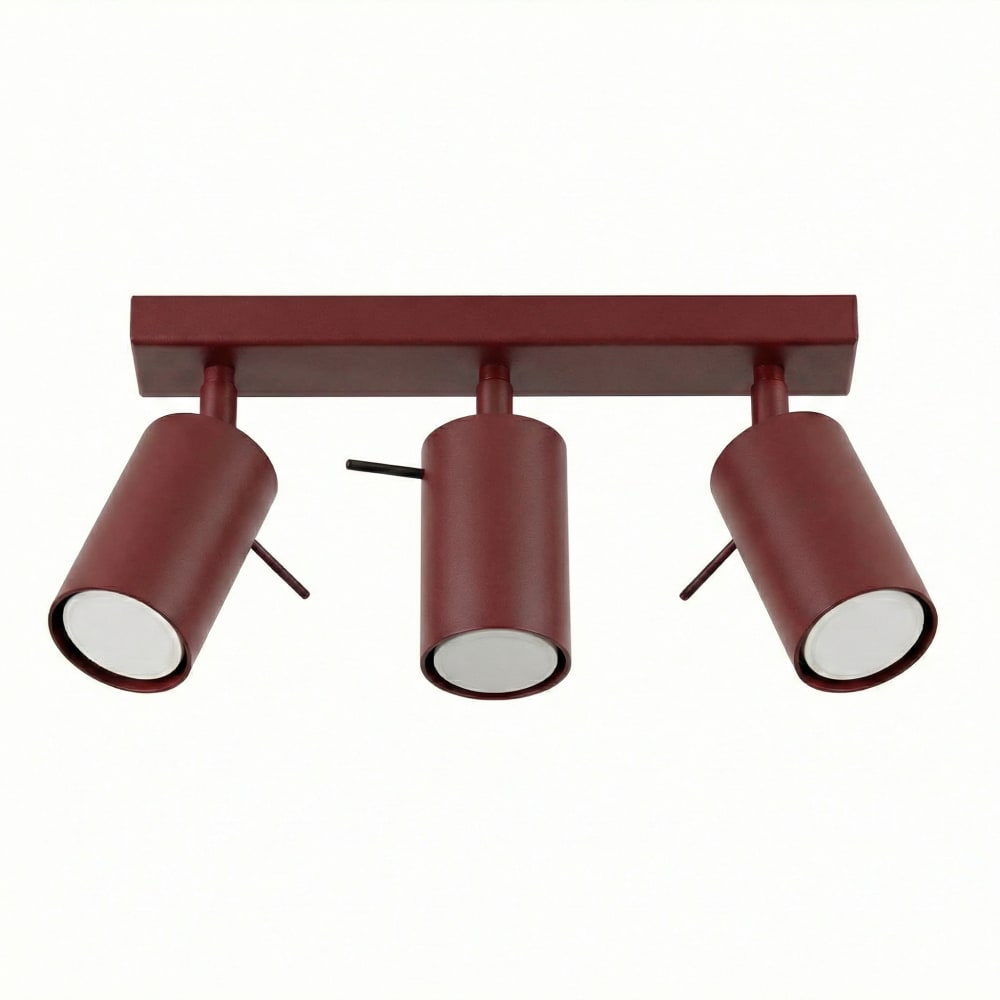 plafonniers acier bordeaux